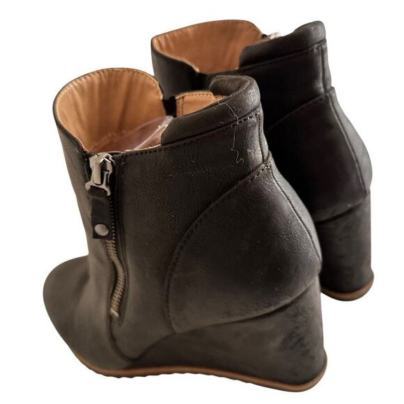 Soul Naturalizer Womens Size 10M Haley Black Wedge Boots Shoes Careerwear Witchy - Picture 4 of 16